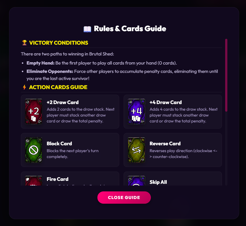 Cardversy Interactive Rulebook